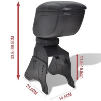 Регулируемый подлокотник автомобильный с бардачок, чёрный, abs, 1,3 kg Киев, фото thumb