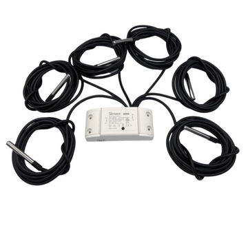 Датчик температуры Sonoff wifi 6xDS18B20 5 метров, термостат