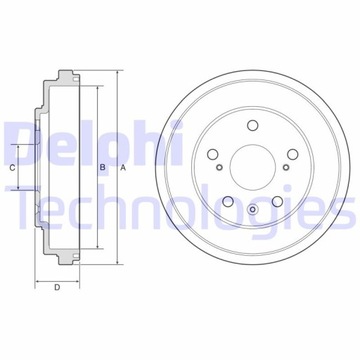 фото thumb №2, Барабан тормозной bf572 delphi