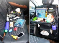 фото thumb №7, Автомобільний органайзер na сидіння захист кронштейн планшет чашка полиця чорний