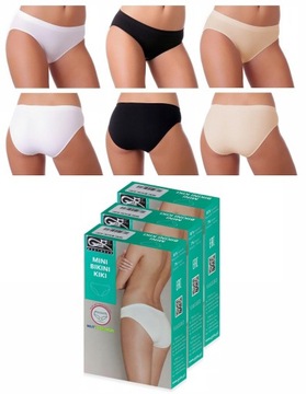 GATTA 3 SZTUKI KIKI BIKINI BIAŁE CZARNE BEŻOWE L