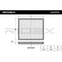 Фільтр салонний до ridex 424i0112 Ціна, фото thumb