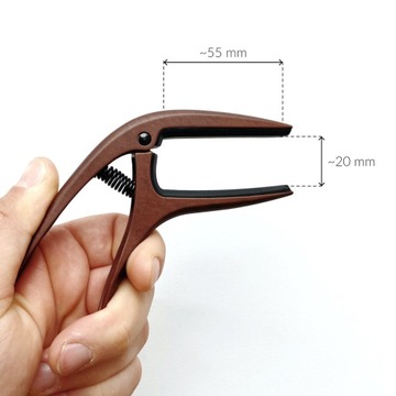 Ernie Ball Axis Capo kapodaster brązowy