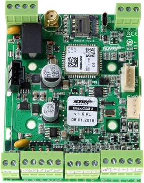 Модуль оповещения и управления GSM, разъем SMA 12 В пост. тока BasicGSM 2 ROPAM