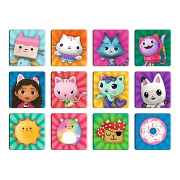 Puzzle + Memory Koci Domek Gabi 2w1 Trefl 93382 Gabi z kocim przyjacielem