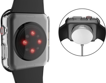 ЧЕХОЛ-ЧЕХОЛ 2в1 + СТЕКЛЯННАЯ КРЫШКА для APPLE WATCH 7/8/9 41 мм