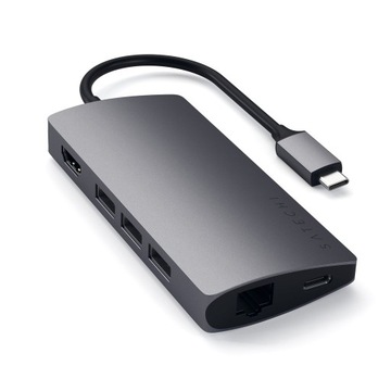 Многопортовый адаптер SATECHI Type-C 4k Ethernet PRO