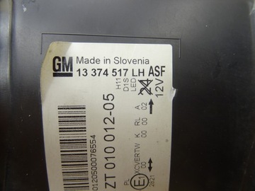 фото thumb №15, Opel astra iv j лампа лівий перед передня ксенон поворотний європа 13374517