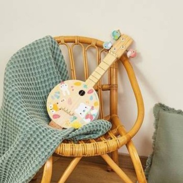 Drewniane Banjo Pure Instrument Muzyczny Janod Leśne Zwierzątka 3-8 lat