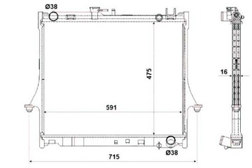 фото thumb №1, Nrf радіаторів води isuzu d-max 2.5 d 4x4 8dh