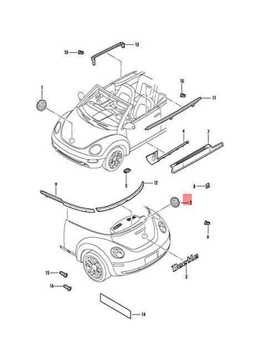 фото thumb №9, Vag beetle 1c 1998 2005 оригинальный 1c0853630kwv9