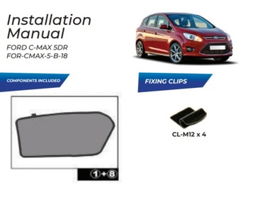 фото thumb №15, Шторки сонячний бічні ford c-max 2010- захисні накладки ролети сонцезахисний