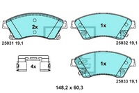 фото thumb №1, Ate гальмівні колодки гальмівні керамічні chevrolet aveo cru