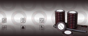 Ресторанный пейджер Retekess TD163, пейджинговая система, 20 баз, 400M