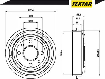 фото thumb №2, Комплект bębnów тормозных [textar]