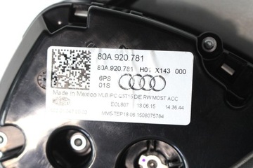 фото thumb №6, Audi q5 приборы спидометр дизель 80a920781 80a 920 781 манометр спидометр дисплей