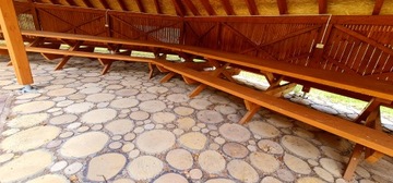 Plastry Drewniane - Betonowe Drewno - Ozdobne, na ścieżkę, do ogrodu