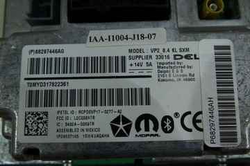 фото thumb №12, Jeep cherokee kl 19- рестайлинг экран касание радио дисплей 68297446ag