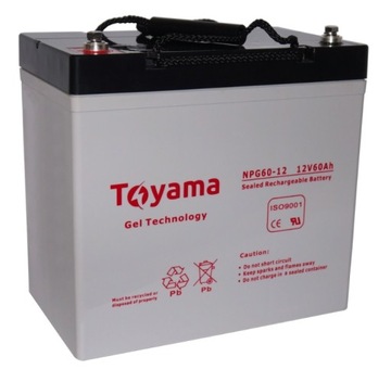 Гелевый аккумулятор Toyama NPG 60 12В 60Ач