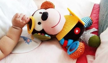 КУЛОН ДЛЯ КОЛЯСКИ, ДЕТСКОЕ СИДЕНЬЕ, ПОГРЕМКА, СЕНСОРНАЯ ОБЕЗЬЯНА-ТАЛИСМАН.