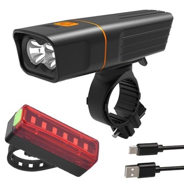 АККУМУЛЯТОР Велосипедный фонарь передний задний велосипедный комплект LED USB