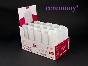 15x Świeca Dekoracyjna LC5 Znicz Elektryczny LED 15cm z Bateriami 88dni