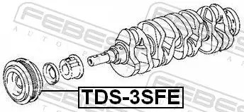 фото thumb №3, Колесо пасове tds-3sfe febest toyota avensis