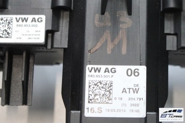 фото thumb №8, Audi a1 q3 підкермові важелі кермо 8x0953501f 8x0 953 501 кермовий/підкермовий перемикач pr