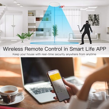 2X PIR-датчик движения ZigBee TUYA для потолочного крепления