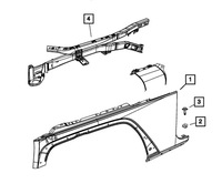 фото thumb №8, Крыло передний перед левый jeep wrangler jk 07-17 68002399ac