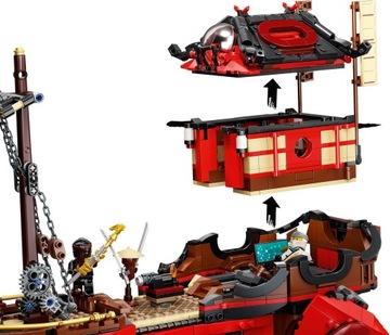LEGO NINJAGO 71705 ЖЕМЧУЖНЫЙ КОРАБЛЬ ЛОДКА ЛОДКА