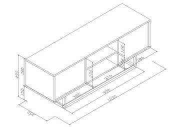 LOFT INDUSTRIAL TV RTV ШКАФ СТОЛИК ЧЕРНЫЙ LFT001
