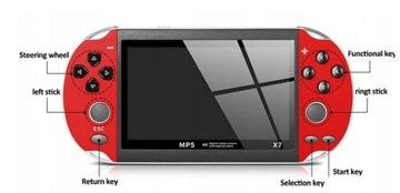 Игровая приставка 8ГБ + ИГРЫ и мультики для детей ЦВЕТА