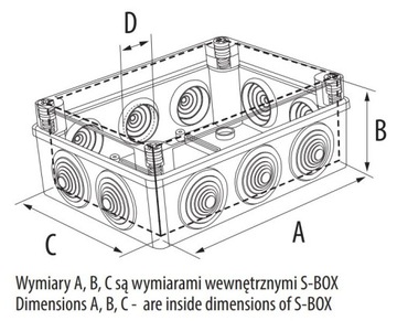 КОРОБКА НАВЕРХНЕГО МОНТАЖА 206 S-BOX IP55 078183