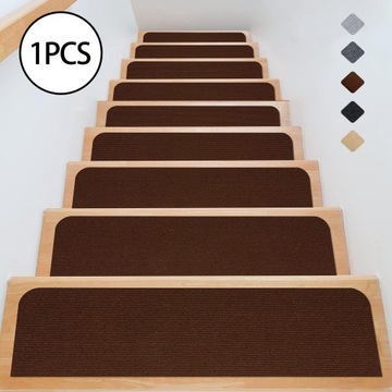 Stair Treads Nonslip Safety Rug 30x8inch Brown