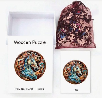 PUZZLE DREWNIANE 3D dla dorosłych dzieci Układanka SOWA Prezent NOC 85el