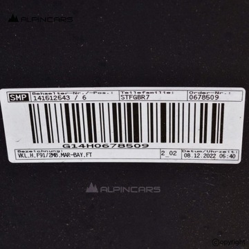 фото thumb №6, Bmw 8 f91 f92 m8 бампер задній marina bay блакитний