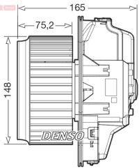 фото thumb №2, Воздуходувка вентилятор обдув dea32006 denso vw