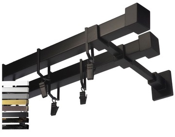 Karnisz kwadro metalowy podwójny 350 cm