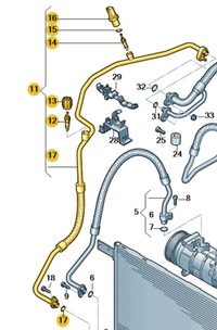 фото thumb №9, Шланг кондиционера vw golf 13-