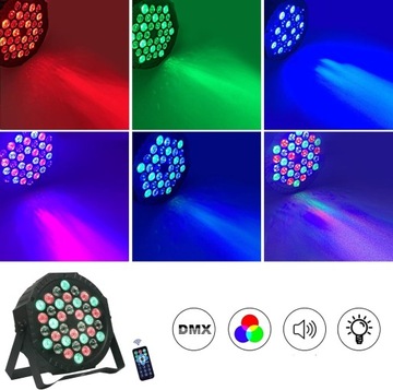 Прожектор Disco Light RGB 36 LED 72 Вт Дистанционное управление DMX