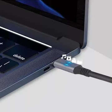 Kabel USB-c USB 4 fast charge 100W 40Gb/s 5K 1,2m