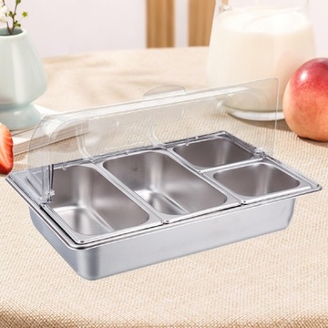 Zestaw Chafing Buffet Zestaw pojemników na żywność Zestaw Bufetów Chafing Dish Bufet 4 miejsca