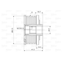 фото thumb №14, Генератор - сцепление односторонний valeo 588009