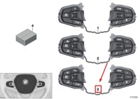 фото thumb №1, Bmw 7 g11, g12 руль wheel multifunct. switch 61319388734 9388734