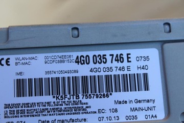 фото thumb №8, Радіопрогравач станція mmi зчитувач dvd навігація audi a6 c7 4g0035746e