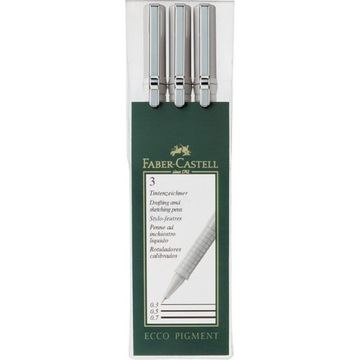 ОТДЕЛКИ FABER-CASTELL ECCO 0,3/0,5/0,7 ММ ЧЕРНЫЕ