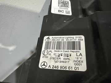 фото thumb №8, Mercedes b-klasa w246 рестайлинг лампа левая полный led европа a2469066101