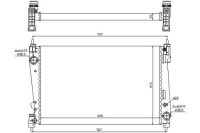 Радиатор воды nissens 61916 Оригинал, фото thumb