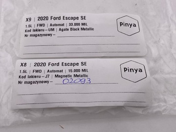 Silniczek nagrzewnicy Ford Kuga MK3 2020+ Escape USA